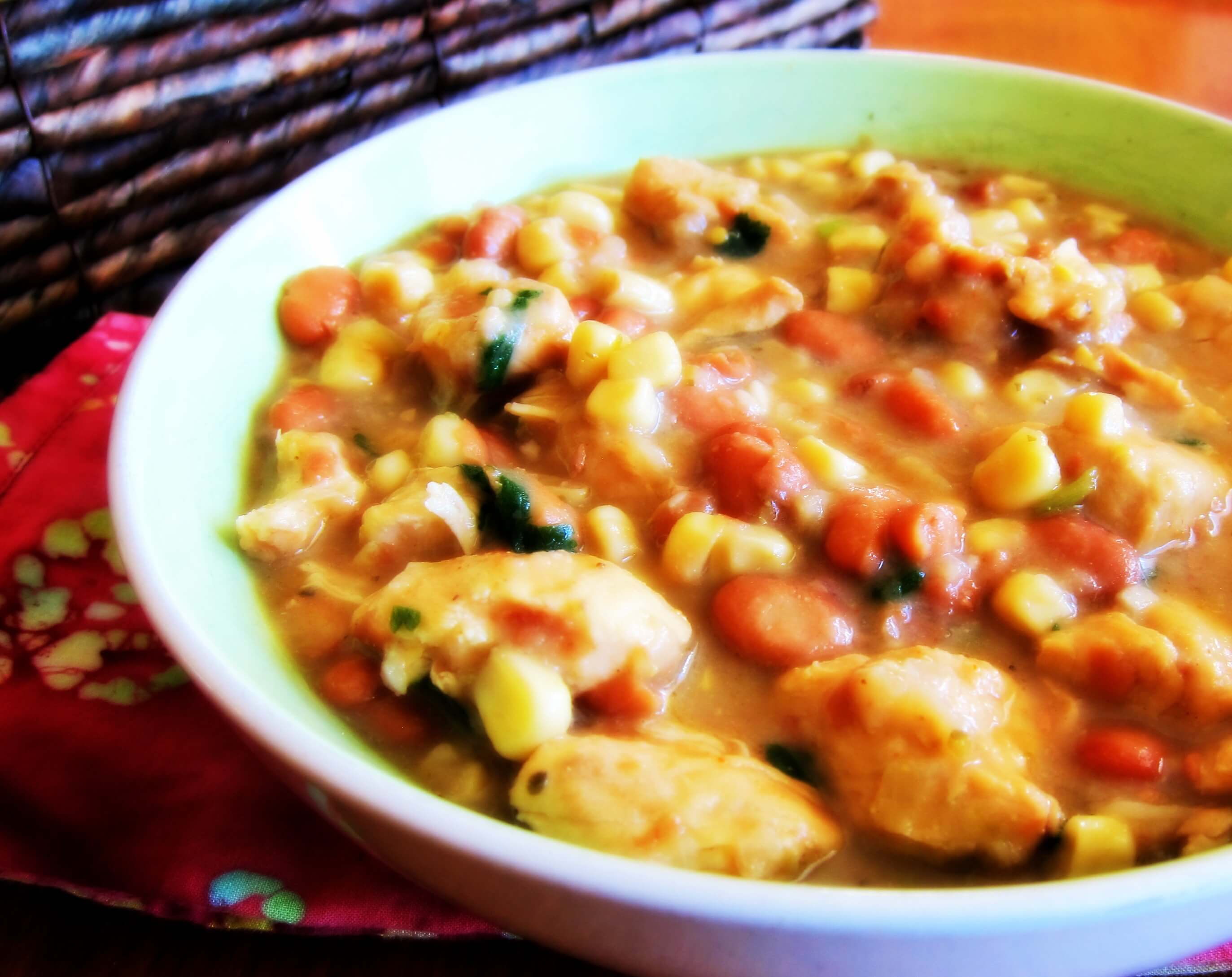 Chicken and Bean Stew - Paint The Kitchen Red