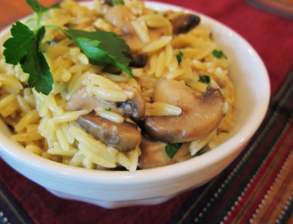 Mushroom Orzo