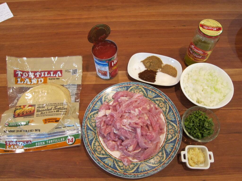 Chicken Enchiladas Ingredients