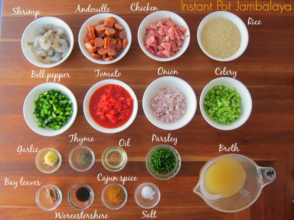 Instant Pot Jambalaya - Ingredients Paint the Kitchen Red