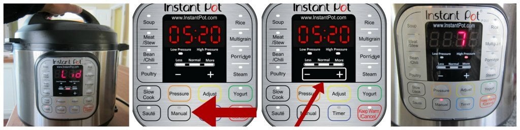 Instant Pot Manual mode 7 minutes - Paint the Kitchen Red