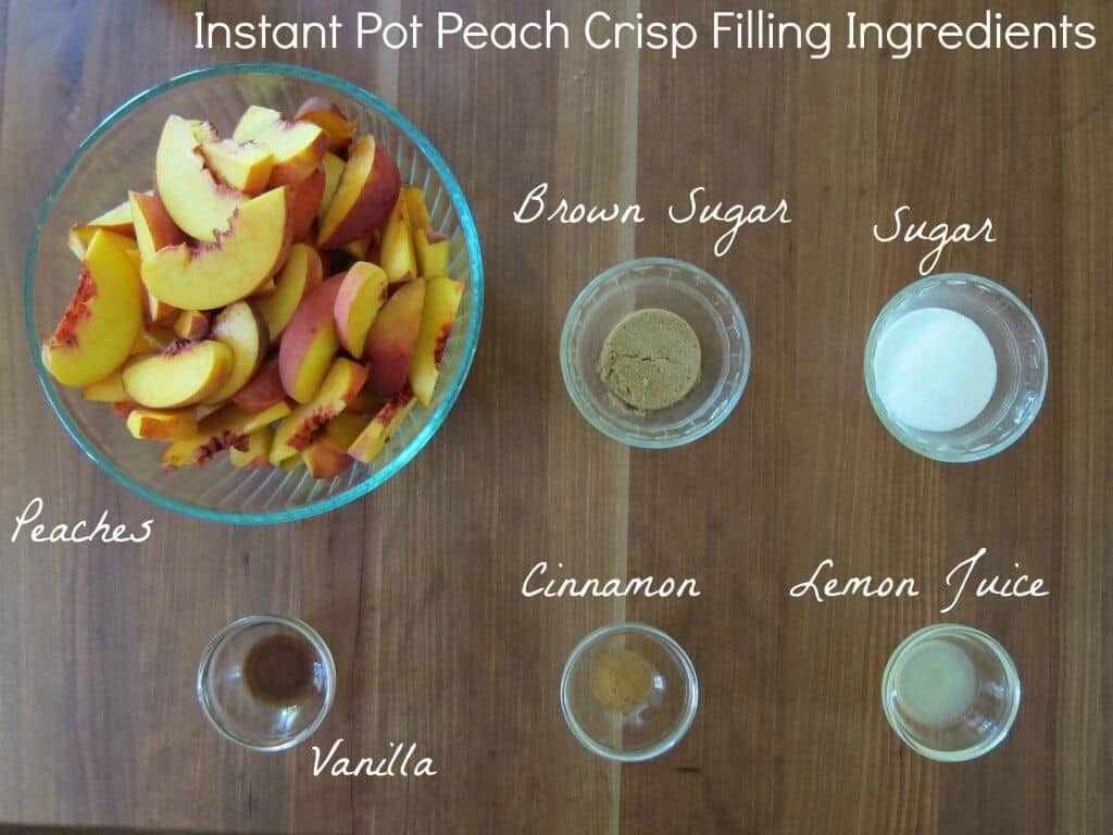 Instant Pot Peach Crisp Ingredients 2 - Paint the Kitchen Red
