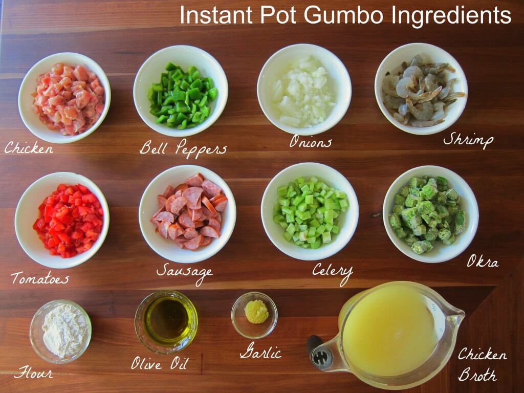 Instant Pot Gumbo Ingredients 1 - Paint the Kitchen Red