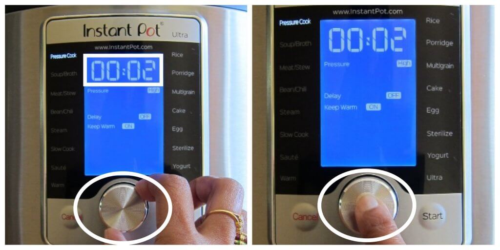 Instant Pot Ultra Change the Time