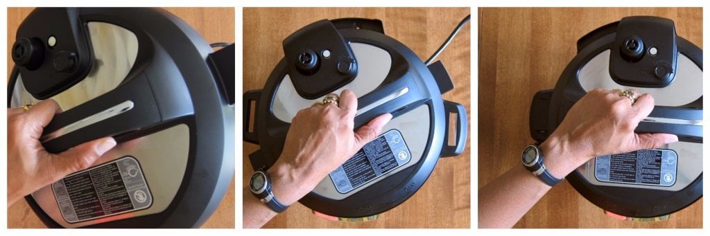Instant Pot Ultra close lid top view