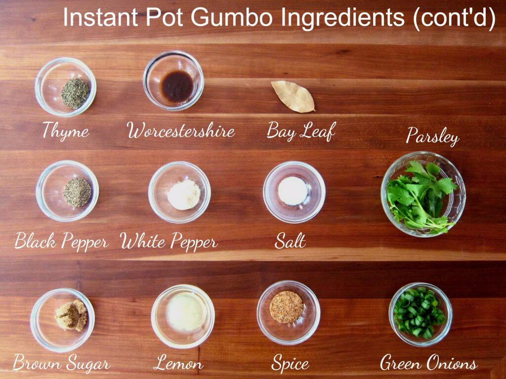 Instant Pot Gumbo Ingredients continued - Paint the Kitchen Red