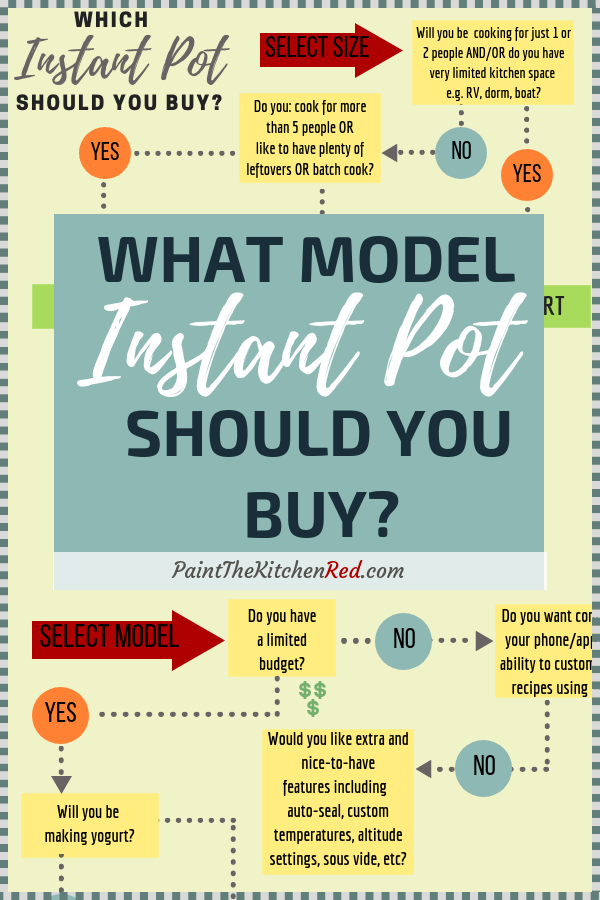 What model Instant Pot should you buy pinterest image - Paint the Kitchen Red