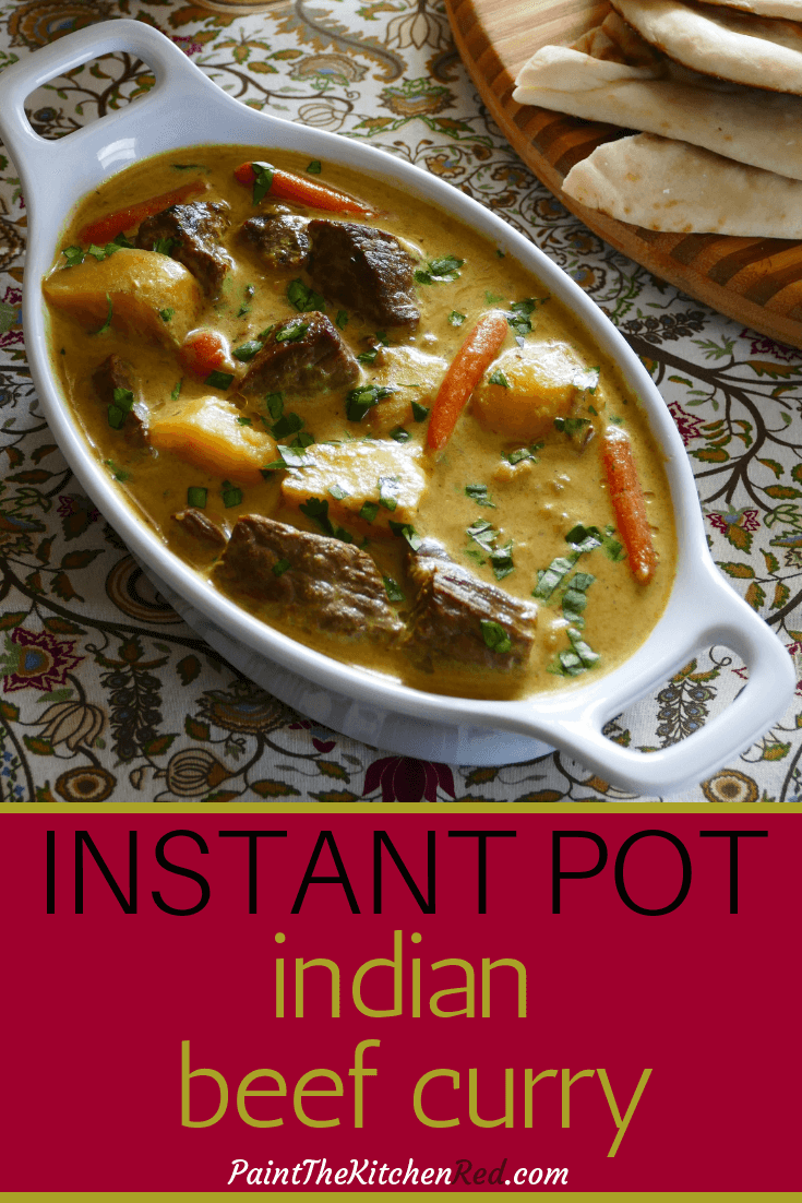Easy Instant Pot Beef Curry Recipe with Coconut Milk Paint The