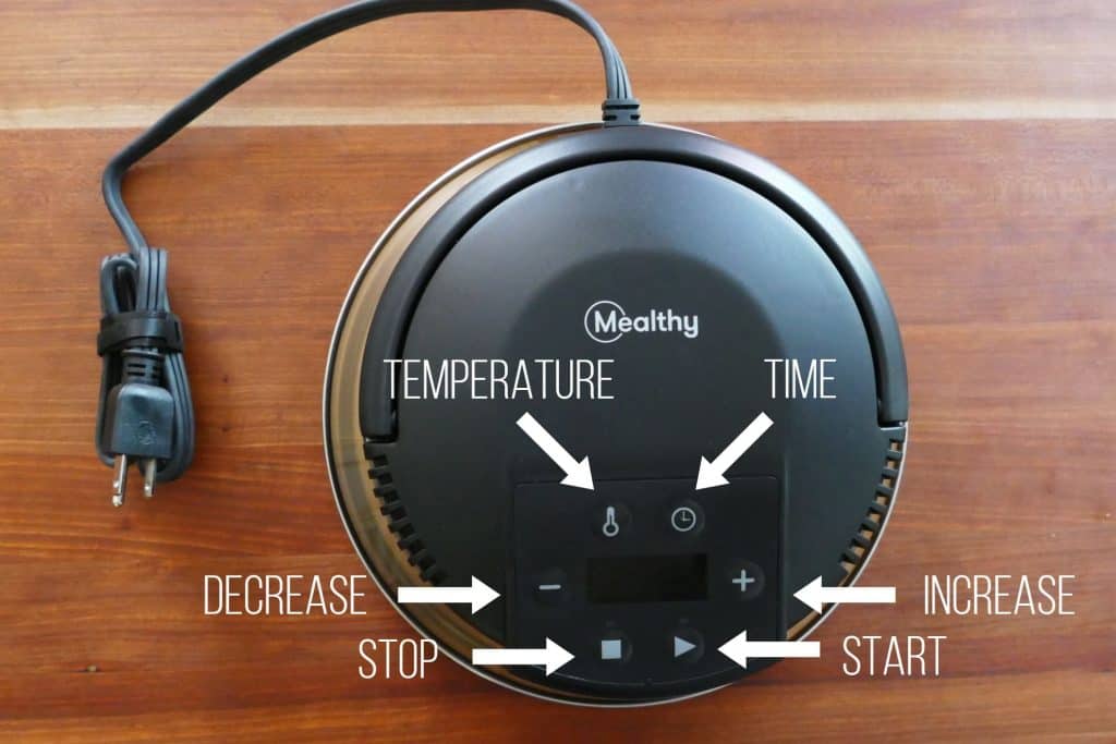 Mealthy CrispLid Buttons - temperature, time, decrease, increase, stop, start - Paint the Kitchen Red