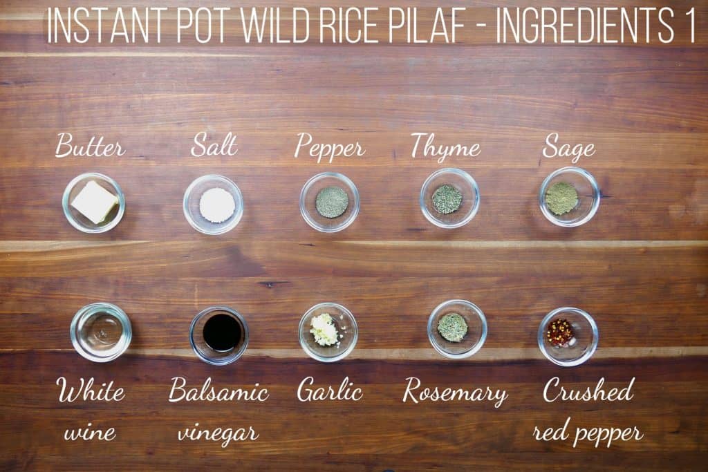 Instant Pot Wild Rice Pilaf Ingredients 1 - Paint the Kitchen Red