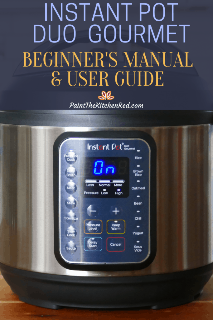 Instant Pot Duo Gourmet Beginners Manual and User Guide Pinterest Image