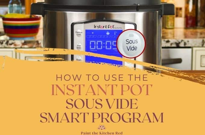 How to Use the Instant Pot Sous Vide Smart Program - Paint The Kitchen Red