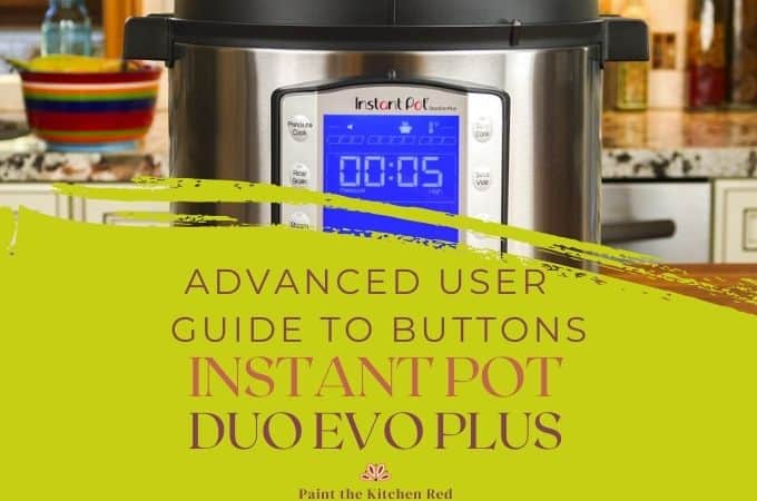 Instant Pot Duo Evo Plus Buttons and Smart Programs - Paint The Kitchen Red