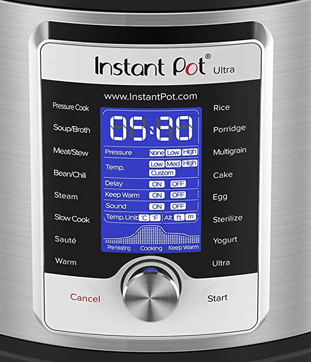 Instant Pot Ultra display panel