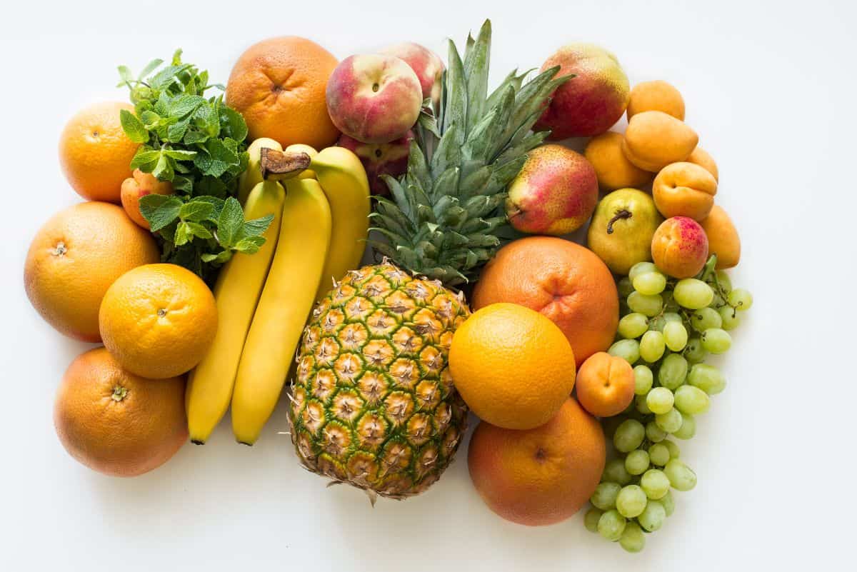 assorted fruits gathered together