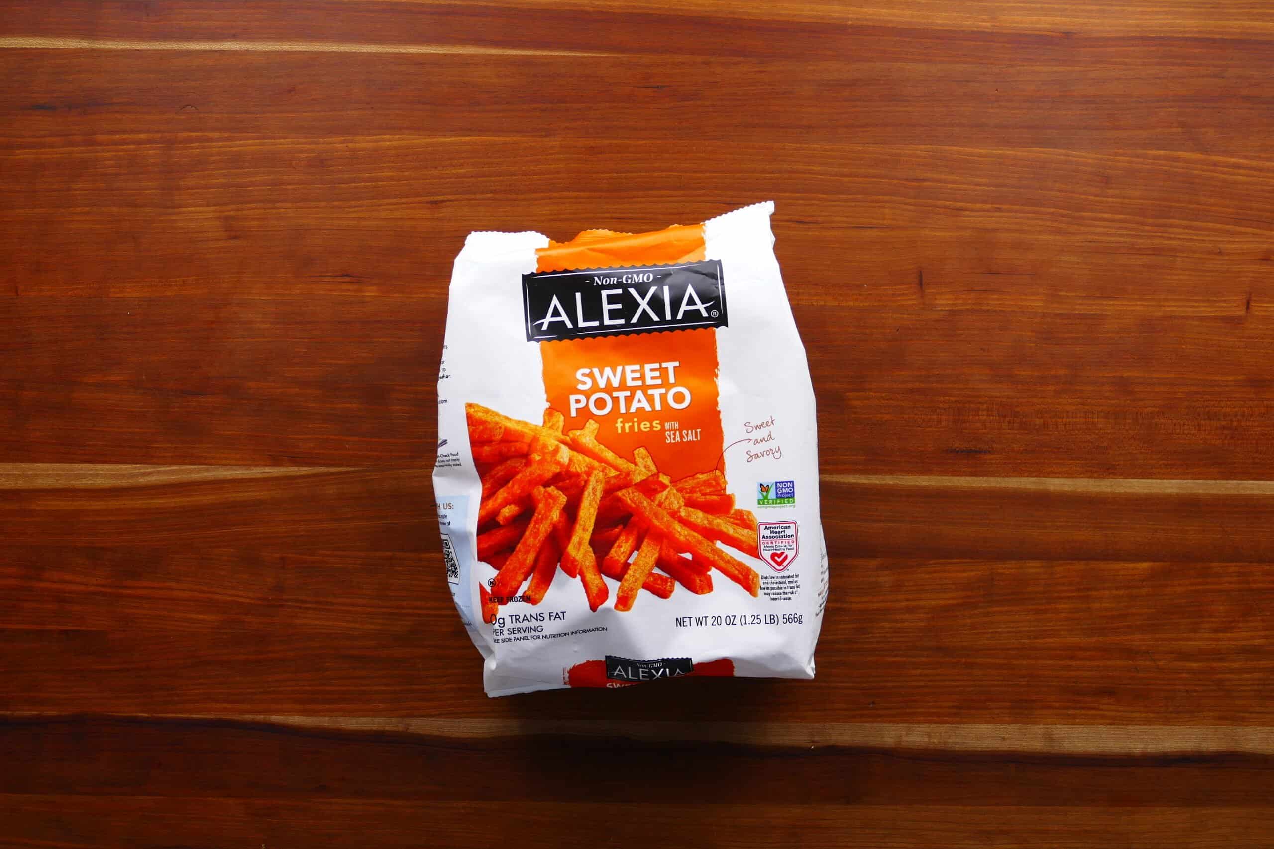 20 ounce bag of Alexia (non GMO) sweet potato fries with sea salt