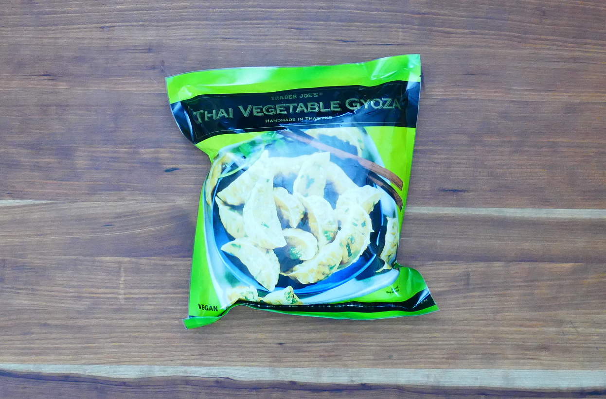 Bag of Trader Joe's Thai vegetable gyoza