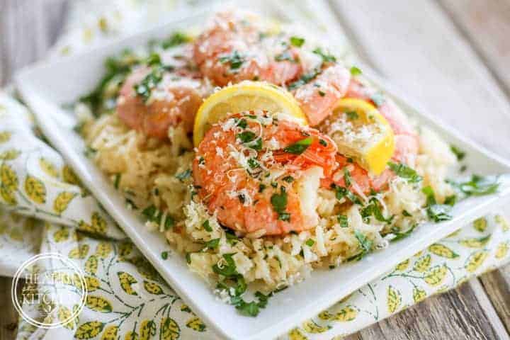 Shrimp on rice