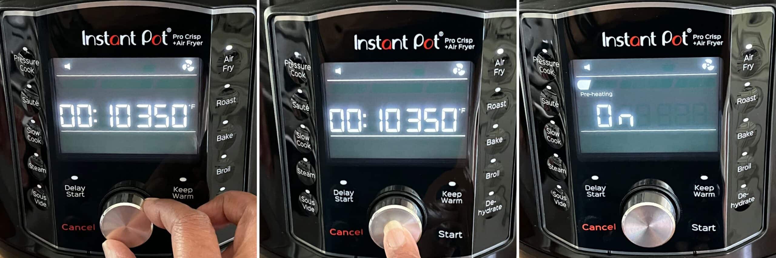 Instant Pot Pro Crisp Air fry collage part 2