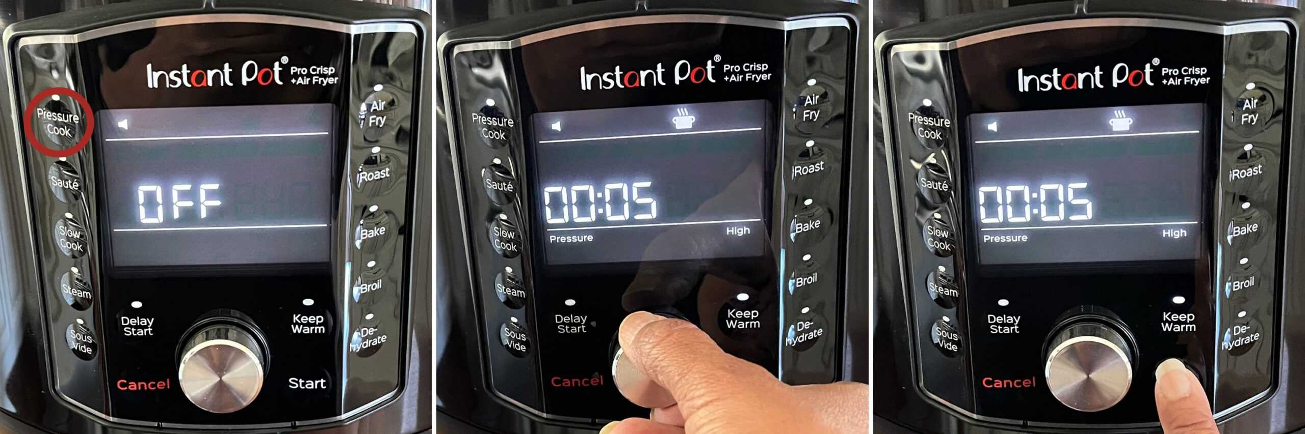 Instant Pot Pro water test collage