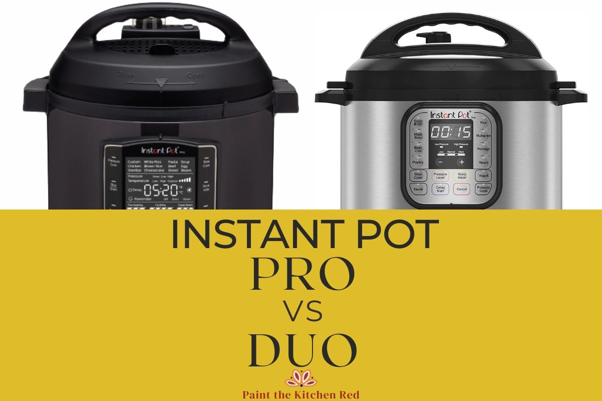 Instant Pot pro vs duo side by side.