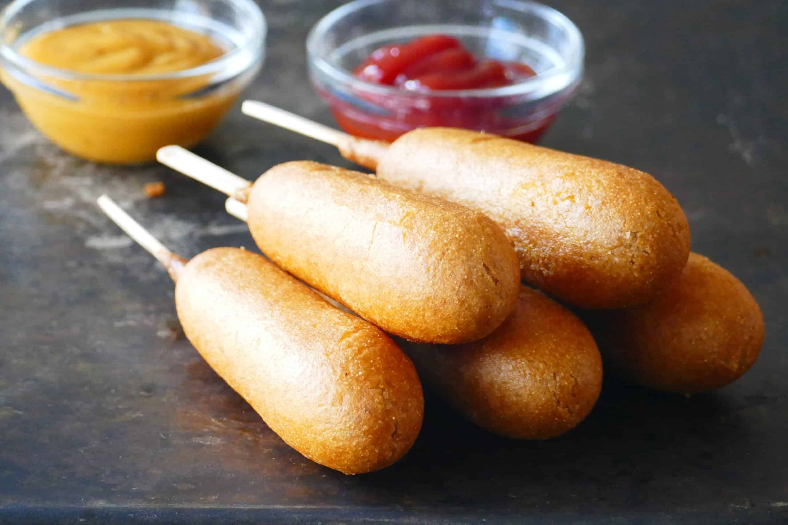 Air Fryer Frozen Corn Dogs - Paint The Kitchen Red