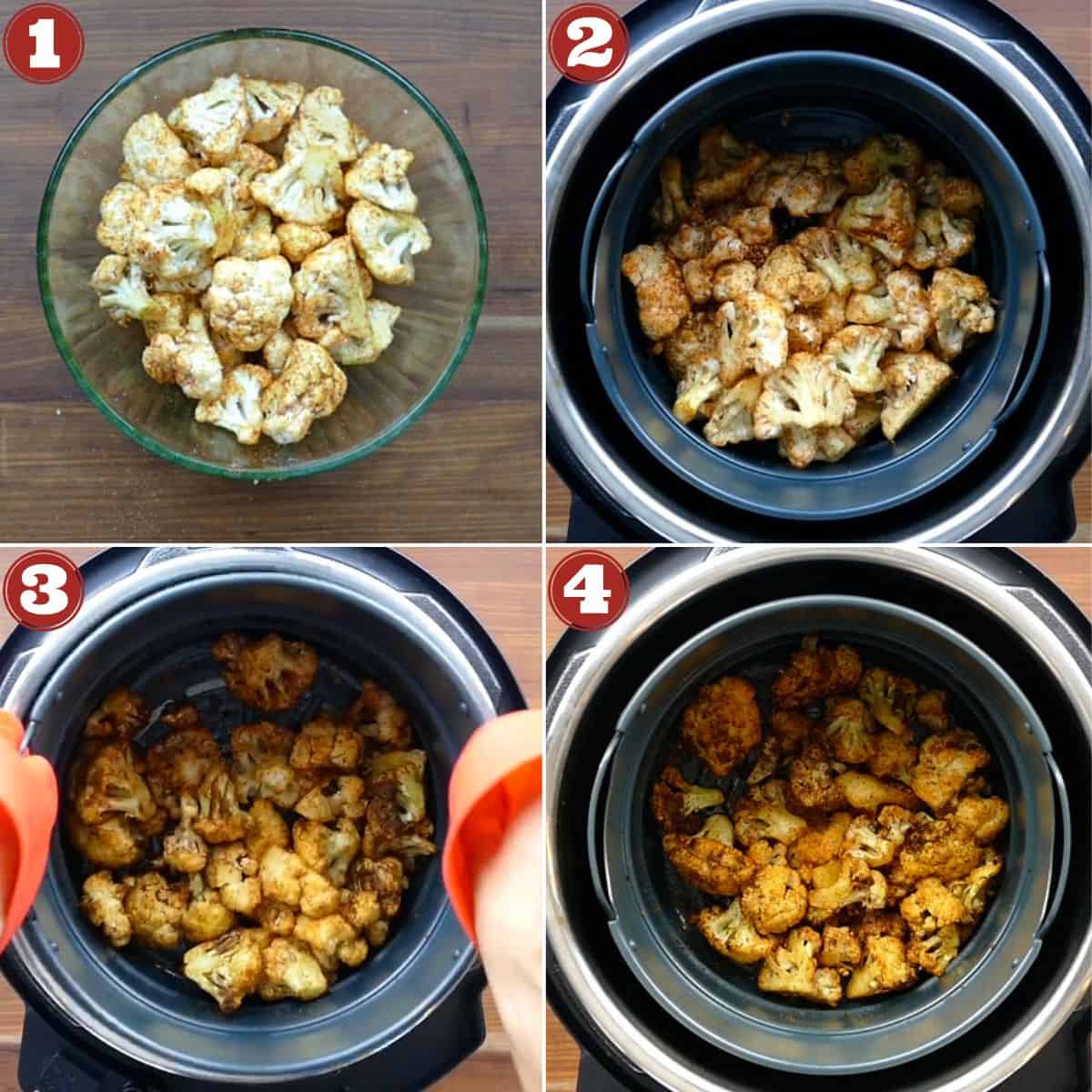 Crispy Air Fryer Cauliflower Recipe Paint The Kitchen Red