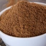 Garam masala in a bowl heaping mound