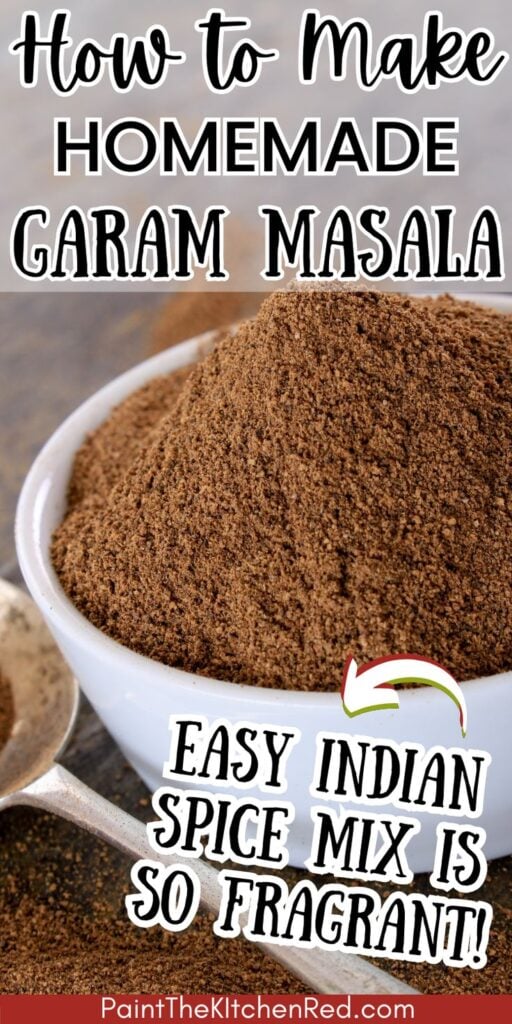 Garam masala in a bowl heaping mound