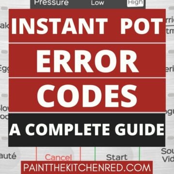 Instant Pot Error Codes A Complete Guide with image of Instant Pot display panel.
