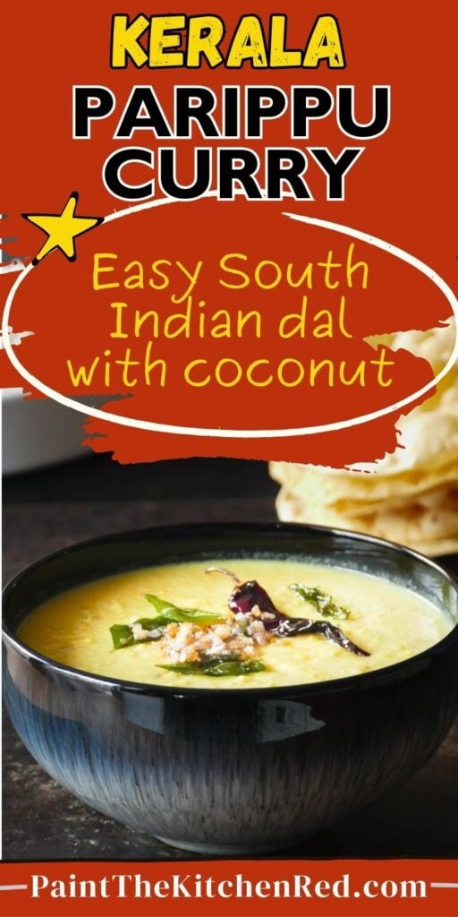 Kerala parippu curry easy south indian dal with coconut.