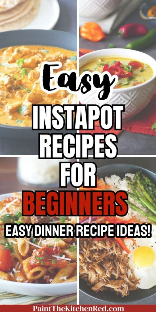 Easy Instant Pot Recipes for Beginners - Easy Dinner Recipe Ideas - Paint the Kitchen Red