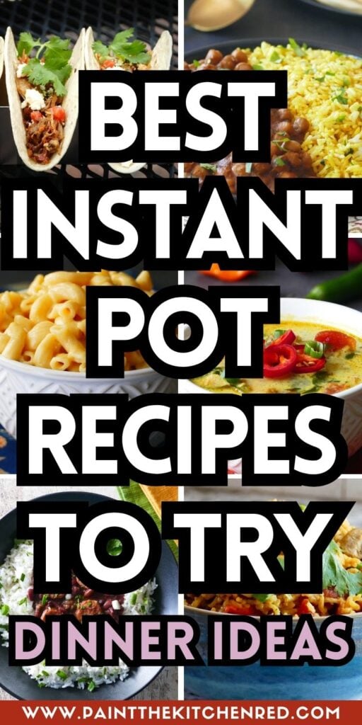 Best Instant Pot recipe to try. Dinner ideas.